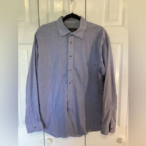 JoS. A. Bank Reserve - Men’s Blue Plain Long Sleeve Dress Shirt - L